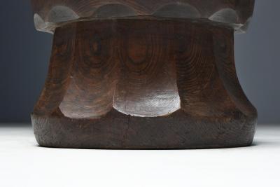 Hand Carved Sculptural Usu Mortar Japan Early 20th Century