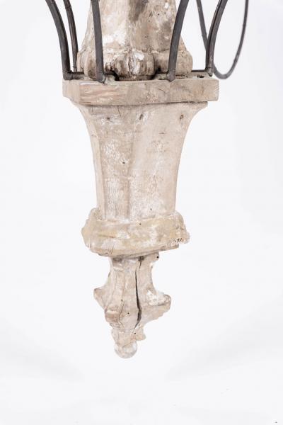 Hand Carved Six Arm Chandelier