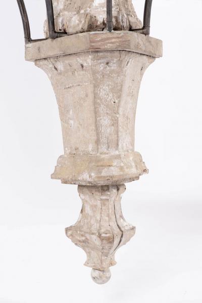 Hand Carved Six Arm Chandelier