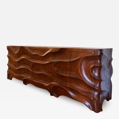 Hand Carved Studio Cabinet