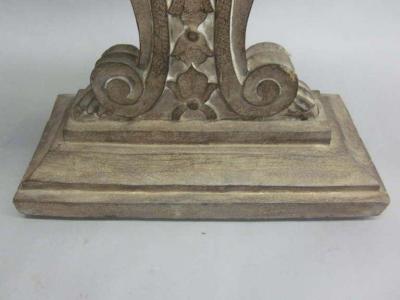 Hand Carved and Cerused Modern Neoclassical Northern Italian Console