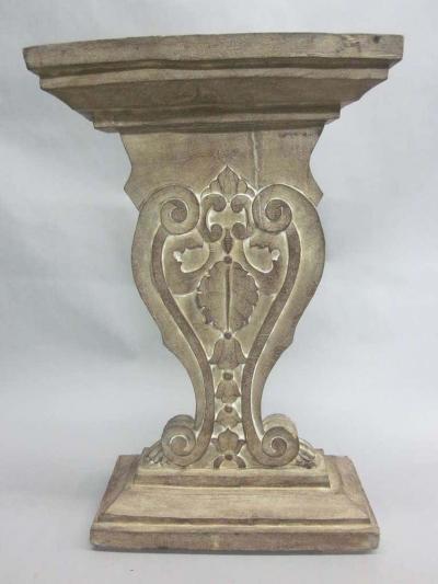 Hand Carved and Cerused Modern Neoclassical Northern Italian Console