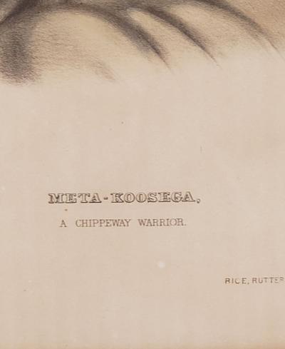 Hand Colored Engraving of American Indians 19th Century