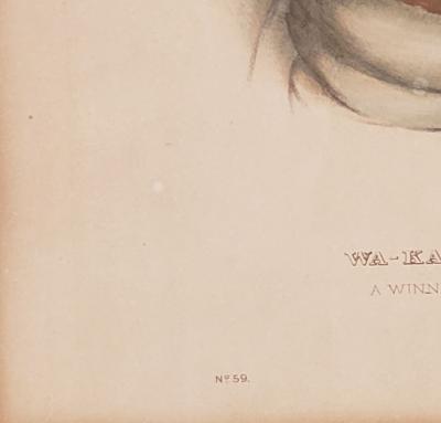 Hand Colored Engraving of American Indians 19th Century