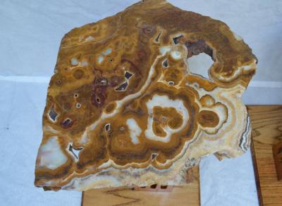 Hand Crafted Californian Studio Polished Stone Top End Tables from the 1960s