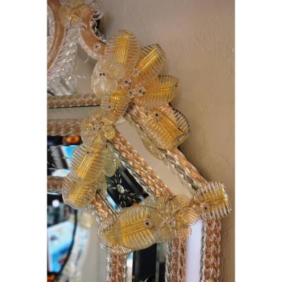 Hand Etched Venetian Mirror