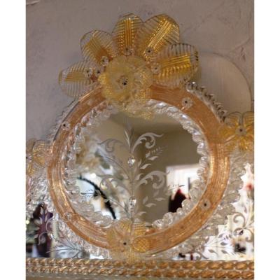 Hand Etched Venetian Mirror