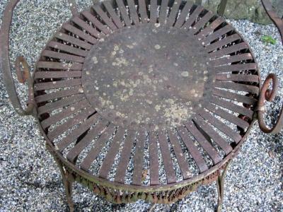 Hand Forged Iron Chain Tassel Design Armchairs