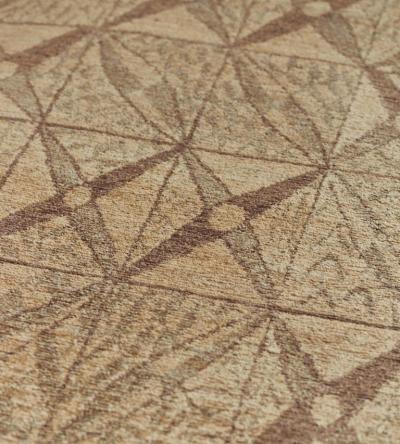 Hand Knotted Patterned All Natural Hemp Rug