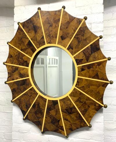 Hand Made Horn Mirror with Inlay