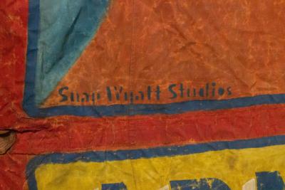 Hand Painted Circus Banner of Armless Wonder
