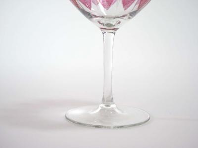 Hand Painted Crystal Champagne Coupe Service Ten People