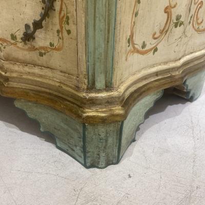 Hand Painted Italian Bureau Bookcase 19th century