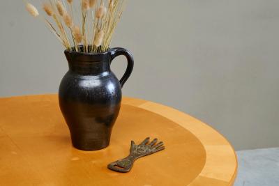 Hand Shaped Bottle Opener in Patinated Sand Cast Iron 1960s