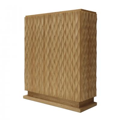 Hand carved Oak Bar Cabinet Italy