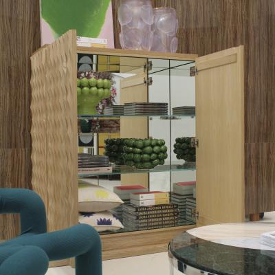 Hand carved Oak Bar Cabinet Italy