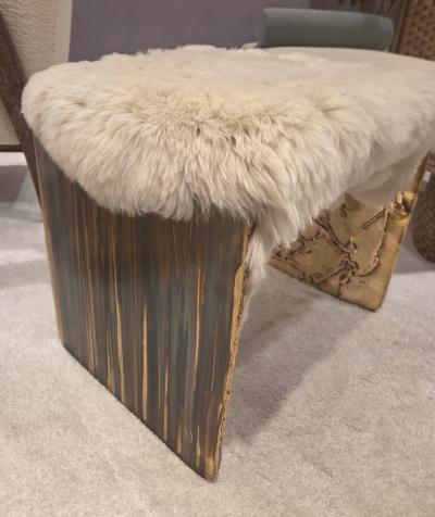 Hand crafted Sparky Side Table Bench