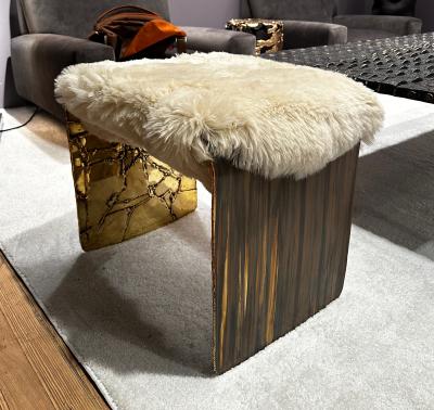 Hand crafted Sparky Side Table Bench