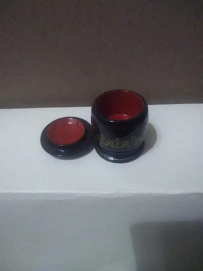 Hand painted Russian Lacquered Box and pin