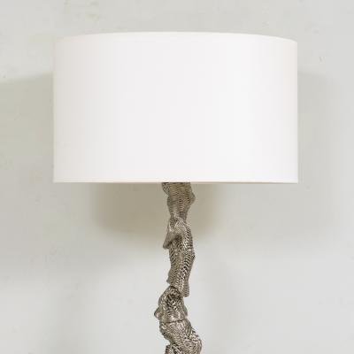 Hand woven Metal Astride Floor Lamp