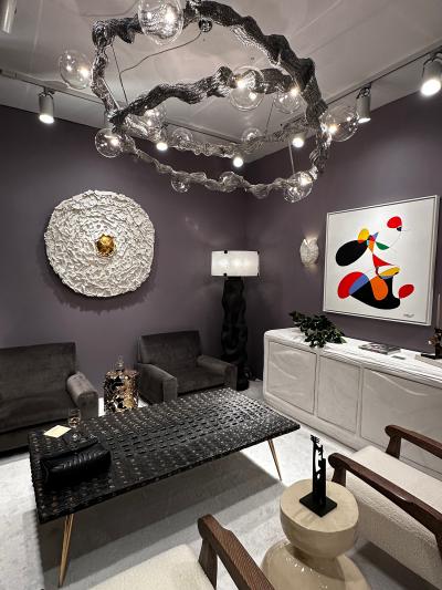 Hand woven Metal Constellation Chandelier