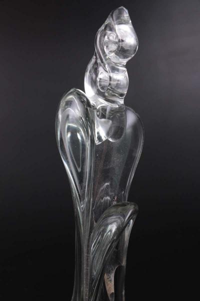 Handblown Studio Art Glass Sculpture by John Bingham Signed and Dated 1976