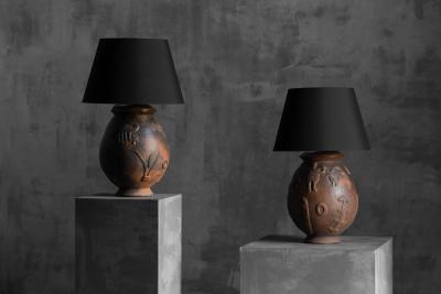 Handcrafted Ceramic Table Lamps France 20th Century