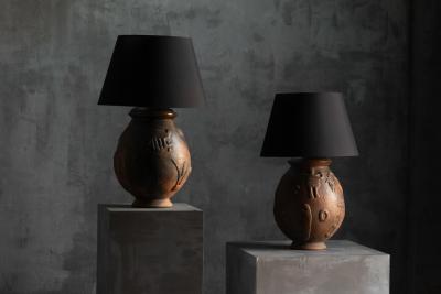 Handcrafted Ceramic Table Lamps France 20th Century