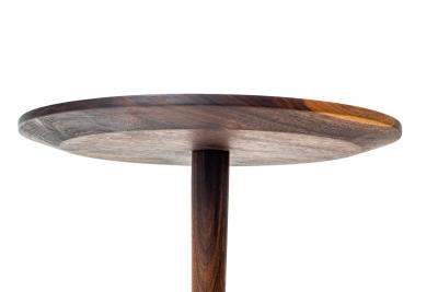 Handcrafted Mid Century Modern Walnut Lollipop Side Table Hobbs Modern Original