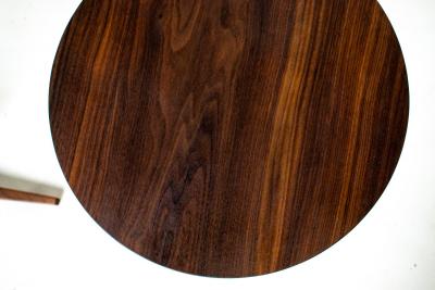 Handcrafted Mid Century Modern Walnut Lollipop Side Table Hobbs Modern Original