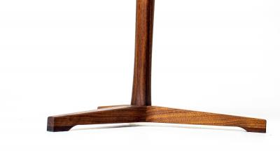 Handcrafted Mid Century Modern Walnut Lollipop Side Table Hobbs Modern Original