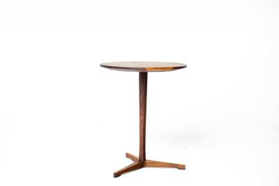 Handcrafted Mid Century Modern Walnut Lollipop Side Table Hobbs Modern Original