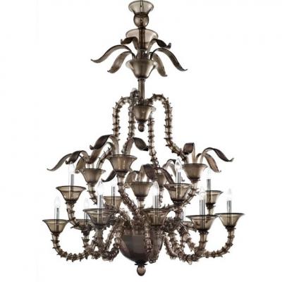 Handcrafted Modern Fum Murano Glass Chandelier Ca Rezzonico Collection