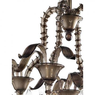 Handcrafted Modern Fum Murano Glass Chandelier Ca Rezzonico Collection