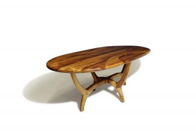 Handcrafted Solid Koa Wood Dining Table Studio Craft Design