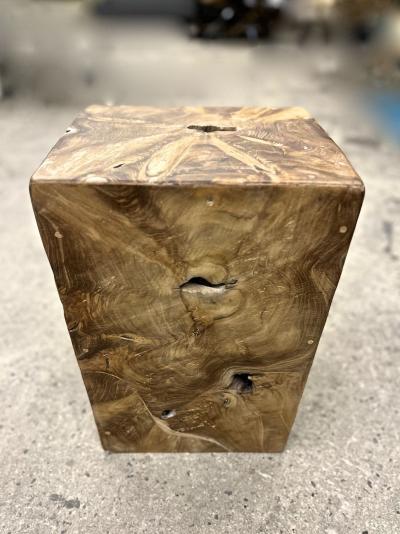 Handcrafted Teak Wood Side Table Stool IDN 2024