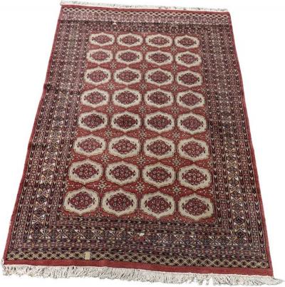 Handmade Antique Bokhara Rug Early 20th Century