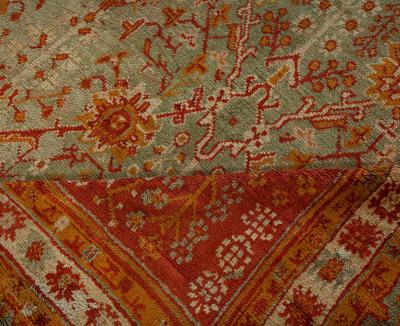 Handmade Antique Decorative Turkish Oushak Rug