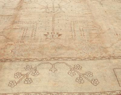 Handmade Antique Turkish Oushak Rug
