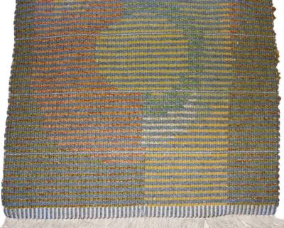 Handmade Carved Abstract Rug or Wall Hanging