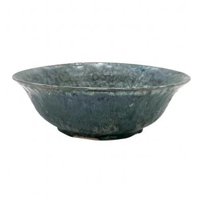 Handmade Dark Blue Green Ceramic Bowl