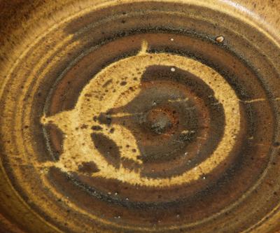 Handmade Glazed Stoneware Plate United States c 1950