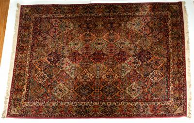 Handmade North American Wool Knotted Rug