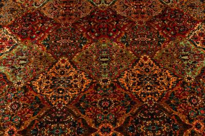 Handmade North American Wool Knotted Rug