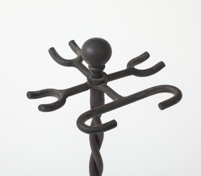 Handmade Twisted Iron Fireplace Tools