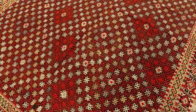 Handmade Vintage Rag Rug