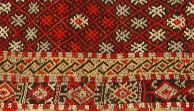 Handmade Vintage Rag Rug
