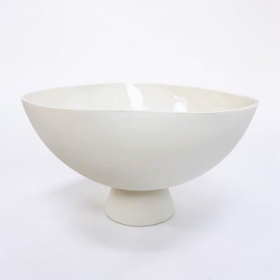Handmade White Porcelain Compote