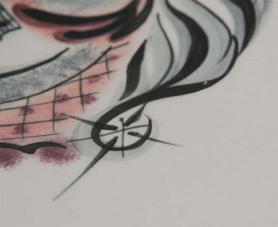 Handpainted Carnival Horse square Platter