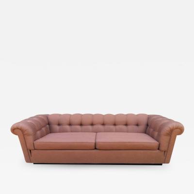 Handsome Mid Century Modern Dunbar Style Chesterfield Tufted Party Sofa